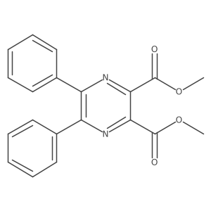 2,3-Dimethyl 5,6-diphenyl-2,3-pyrazinedicarboxylate Structure
