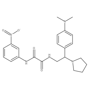 N1-(2-(4-(dimethylamino)phenyl)-2-(pyrrolidin-1-yl)ethyl)-N2-(3-nitrophenyl)oxalamide Structure