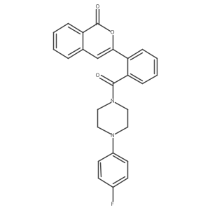 3-(2-{[4-(4-fluorophenyl)piperazino]carbonyl}phenyl)-1H-isochromen-1-one结构式