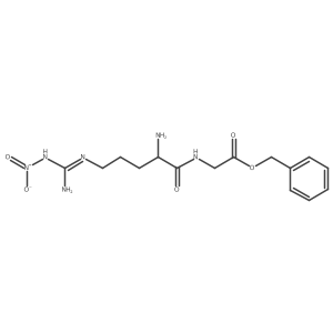 Glycine, N-[N5-[imino(nitroamino)methyl]-L-ornithyl]-, phenylmethyl ester结构式