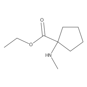 Ethyl 1-(methylamino)cyclopentane-1-carboxylate Structure