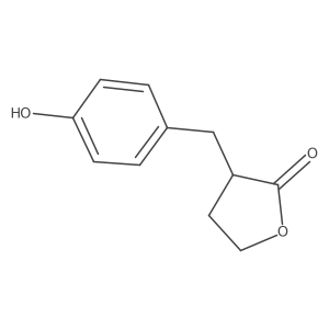 3-[(4-Hydroxyphenyl)methyl]oxolan-2-one结构式