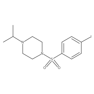 1-[(4-Iodophenyl)sulfonyl]-4-(1-methylethyl)piperazine结构式