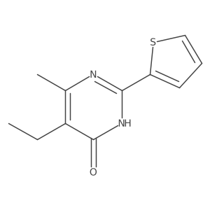 5-Ethyl-6-methyl-2-(thiophen-2-yl)pyrimidin-4(3H)-one结构式