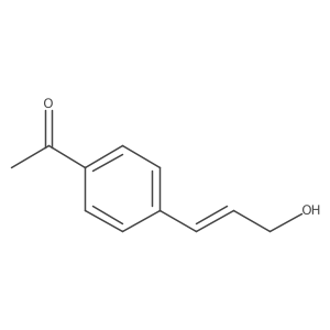 1-[4-(3-Hydroxy-1-propen-1-yl)phenyl]ethanone结构式