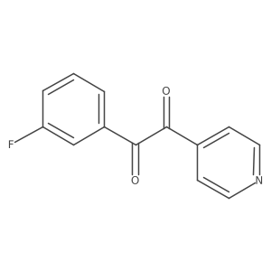 1-(3-Fluorophenyl)-2-pyridin-4-ylethane-1,2-dione结构式