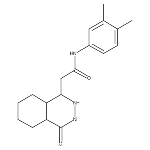 N-(3,4-dimethylphenyl)-2-(4-oxo-2,3,4a,5,6,7,8,8a-octahydro-1H-phthalazin-1-yl)acetamide Structure