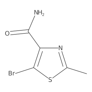 5-Bromo-2-methyl-thiazole-4-carboxylic acid amide结构式
