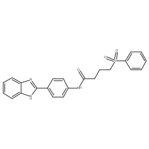 N-(4-(1H-benzo[d]imidazol-2-yl)phenyl)-4-(phenylsulfonyl)butanamide Structure