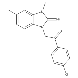 1-(4-Chlorophenyl)-2-(2,3-dihydro-2-imino-3,5-dimethyl-1H-benzimidazol-1-yl)ethanone Structure