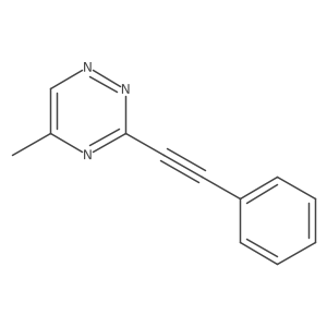 1,2,4-Triazine, 5-methyl-3-(2-phenylethynyl)- Structure