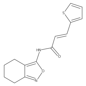 (E)-N-(4,5,6,7-tetrahydrobenzo[c]isoxazol-3-yl)-3-(thiophen-2-yl)acrylamide Structure
