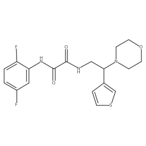 N1-(2,5-difluorophenyl)-N2-(2-morpholino-2-(thiophen-3-yl)ethyl)oxalamide Structure