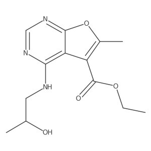 Ethyl 4-((2-hydroxypropyl)amino)-6-methylfuro[2,3-d]pyrimidine-5-carboxylate Structure
