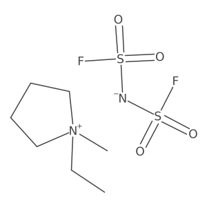 1-Ethyl-1-methylpyrrolidin-1-ium bis(fluorosulfonyl)imide结构式