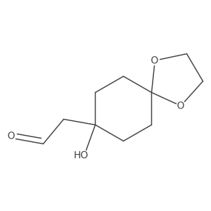 (8-Hydroxy-1,4-dioxa-spiro[4.5]dec-8-yl)-acetaldehyde结构式
