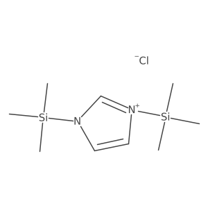 1,3-Bis(trimethylsilyl)-1H-imidazol-3-ium Chloride Structure