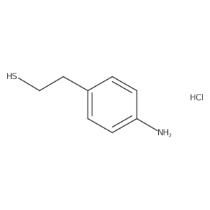 2-(4-Aminophenyl)ethane-1-thiol hydrochloride结构式