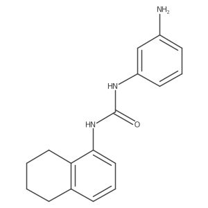 3-(3-Aminophenyl)-1-(5,6,7,8-tetrahydronaphthalen-1-yl)urea结构式