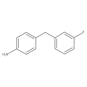 Benzenamine, 4-[(3-fluorophenyl)methyl]- Structure
