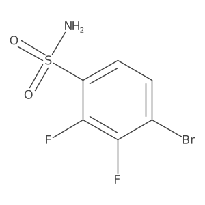 4-Bromo-2,3-difluorobenzenesulfonamide Structure