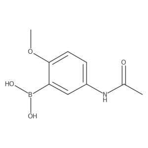 (5-Acetamido-2-methoxyphenyl)boronic acid Structure