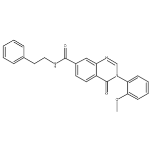 3-(2-methoxyphenyl)-4-oxo-N-(2-phenylethyl)-3,4-dihydroquinazoline-7-carboxamide Structure