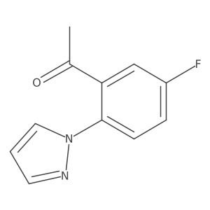 1-[5-Fluoro-2-(1H-pyrazol-1-YL)phenyl]ethan-1-one结构式