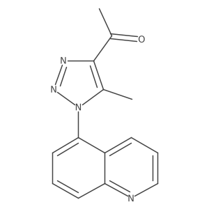 1-[5-methyl-1-(quinolin-5-yl)-1H-1,2,3-triazol-4-yl]ethan-1-one结构式