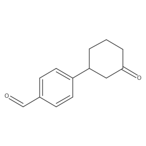 4-(3-Oxocyclohexyl)benzaldehyde Structure