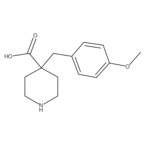 4-(4-Methoxybenzyl)piperidine-4-carboxylic acid结构式