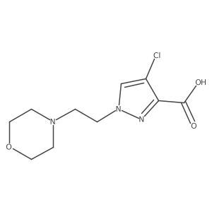 4-Chloro-1-(2-morpholinoethyl)-1H-pyrazole-3-carboxylic acid Structure