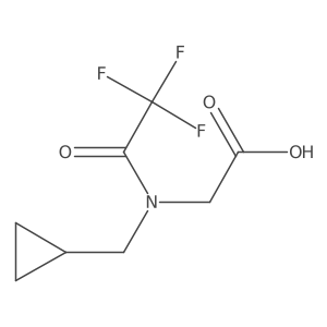 2-[N-(cyclopropylmethyl)-2,2,2-trifluoroacetamido]acetic acid Structure