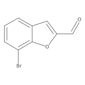7-Bromobenzofuran-2-carbaldehyde结构式