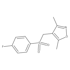 4-(((4-Fluorophenyl)sulfonyl)methyl)-3,5-dimethylisoxazole结构式