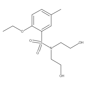 Bis(2-hydroxyethyl)[(2-ethoxy-5-methylphenyl)sulfonyl]amine结构式