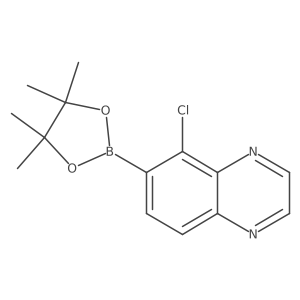 5-Chloro-6-(4,4,5,5-tetramethyl-1,3,2-dioxaborolan-2-yl)quinoxaline Structure