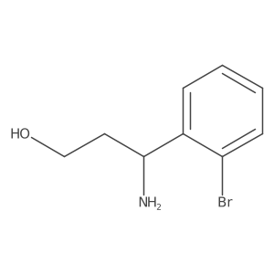 (3S)-3-Amino-3-(2-bromophenyl)propan-1-OL结构式