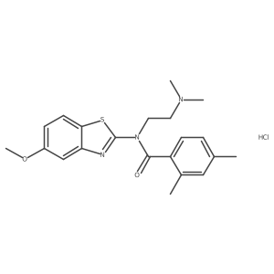 N-(2-(dimethylamino)ethyl)-N-(5-methoxybenzo[d]thiazol-2-yl)-2,4-dimethylbenzamide hydrochloride Structure