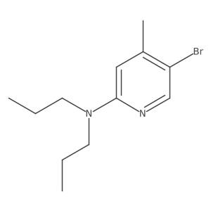 5-bromo-4-methyl-N,N-dipropylpyridin-2-amine Structure