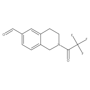 2-(2,2,2-Trifluoroacetyl)-1,2,3,4-tetrahydroisoquinoline-6-carbaldehyde结构式