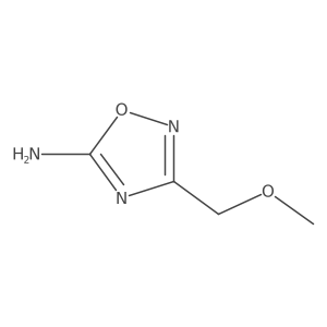 3-(Methoxymethyl)-1,2,4-oxadiazol-5-amine结构式