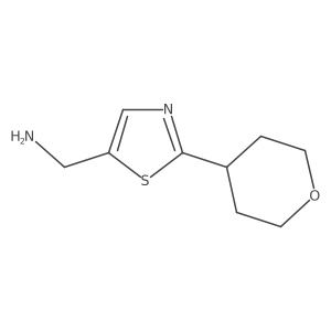 (2-(Tetrahydro-2H-pyran-4-yl)thiazol-5-yl)methanamine Structure