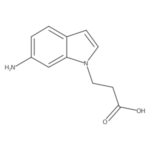 3-(6-amino-1H-indol-1-yl)propanoic acid Structure