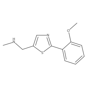 1-(2-(2-methoxyphenyl)thiazol-5-yl)-N-methylmethanamine结构式