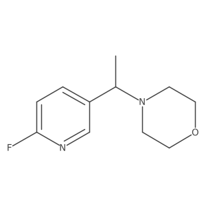 4-(1-(6-Fluoropyridin-3-yl)ethyl)morpholine Structure