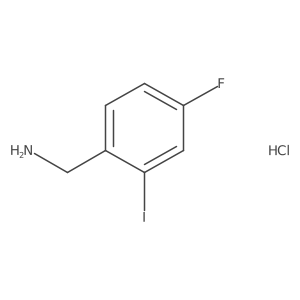 (4-Fluoro-2-iodophenyl)methanamine hydrochloride Structure