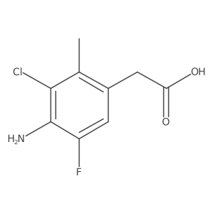 (4-Amino-3-chloro-5-fluoro-2-methyl-phenyl)-acetic Structure