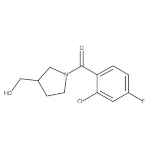 [1-(2-Chloro-4-fluorobenzoyl)pyrrolidin-3-yl]methanol结构式