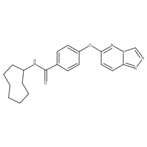 N-cyclooctyl-4-([1,2,4]triazolo[4,3-b]pyridazin-6-yloxy)benzamide结构式